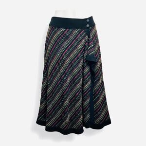 Vintage Bets by Canvasbacks Wrap Midi Skirt Size 6 Corduroy Waist USA Made